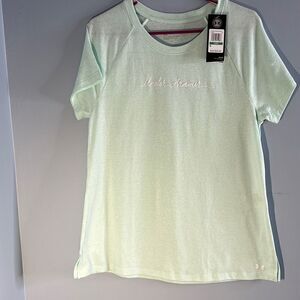 Under Armour Woman’s Lg Mint Green Loose Logo T shirt